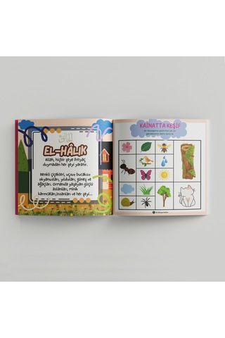 Okul Öncesi İçin Esmaül Hüsna Ajandam Çok Renkli