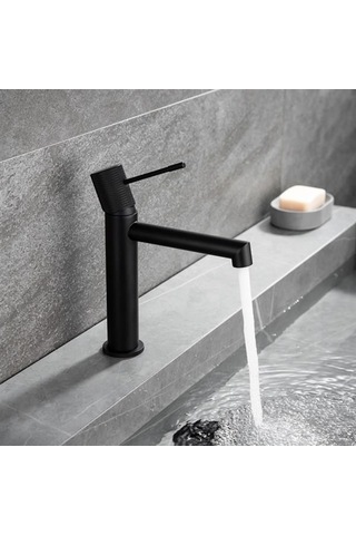Fontana Lavabo Bataryası Mat Siyah Mat Siyah