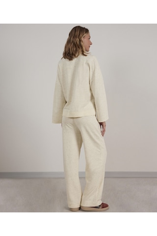 Yargıcı Düz Kesimli Loungewear Altı Ekru