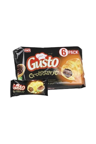 Cici Gusto Kruvasan Çikolatalı 40 Gr. 6 Adet (1 Kutu)