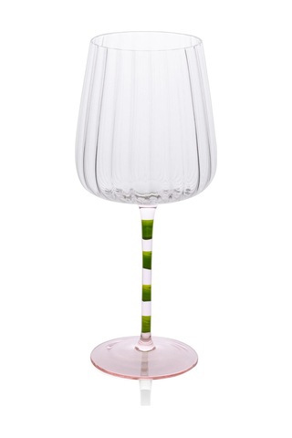 The Mia Şarap Kadehi Pembe Yeşil 500 Ml Çok Renkli