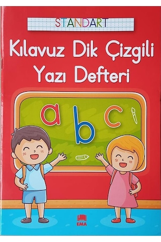 Güzel Yazı Defteri A4 Boy 19 x 27 CM Kılavuz Dik Çizgili 24 Yaprak 3 Adet