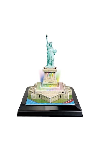 Cubic Fun 3D 37 Parça Puzzle Özgürlük Anıtı - Abd Led Işıklı