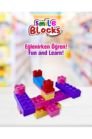 Smile Blocks  540 Parça Plastik Kutulu Mikro Blok