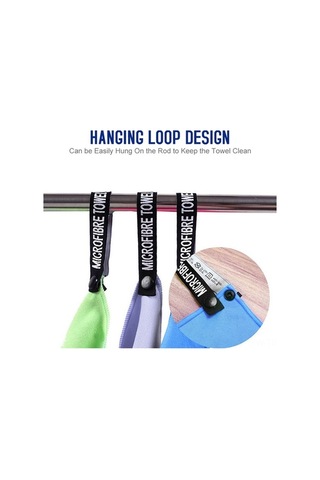 Fortunelane 80x130cm Mikrofiber Spor Havlu - Fitness, Yüzme, Outdoor - Hızlı Kuruyan İki Yüzlü - Mor Çantalı Modası Mor