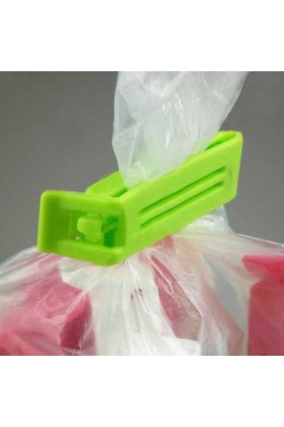 Gıda Poşeti Ağzı Kapatma Aparatı Poşet Kapatıcı Klips 5adet Plastik Plastik Çok Renkli Diğer