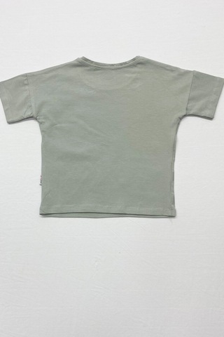 Kız Çocuk Eşofman Takımı Çizgili İspanyol Paça B17 Su Yeşili