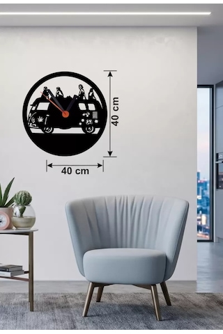 Mey Najmaddin Fitness Motivasyon Tasarım Ahşap Duvar Saati - 40x40 Cm Sporcu Hediyesi Najmaddin Çok Renkli