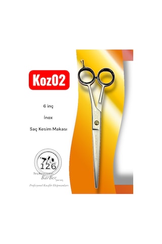 Koz02 Profesyonel Saç Sakal Kesim Makası - 6 İnç