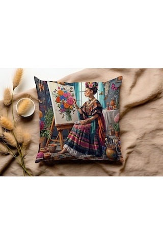 Friida Serisi Kırlent - Kırlent Kılıfı Karışık/Çok Renkli