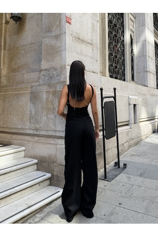 Out Of Standart Kadın Straight Leg Normal Bel Düz Paça Jean Pantolon Siyah