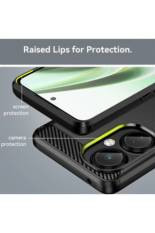 Oneplus Nord Ce 3 Lite Brushed Carbon Fiber Silikon Kılıf-al3332