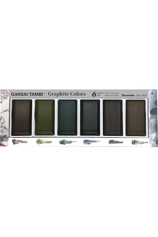 Zig Gansai Tambi Graphite Colors Sulu Boya Seti 6 Renk