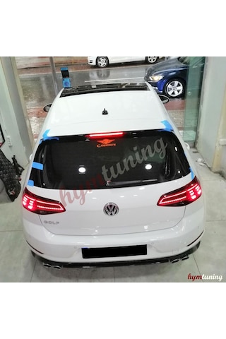Volkswagen Golf 7 4 Parça Spoiler. R Spoiler. Abs Plastik Boyasız
