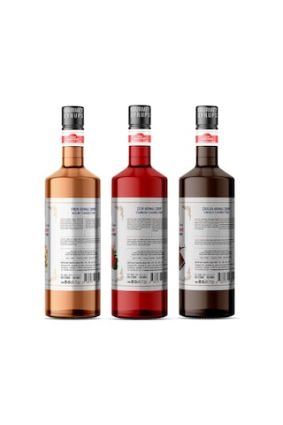 Nish Fındık Çilek Çikolata Şurupları 3 X 700 Ml - Pet Şişe