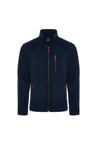 Mervem Lacivert Tam Fermuarlı 3 Cepli Polar Lacivert