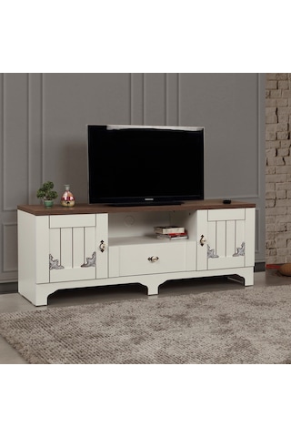 Gazel Country Tv Ünitesi 140 Cm / Kapaklı Çekmeceli Tv Sehpası