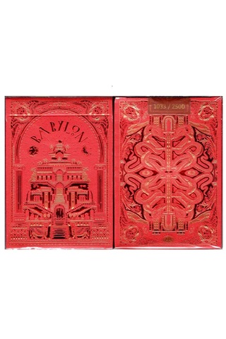 Twpcc Babylon Ruby Red Oyun Kağıdı İskambil Kartları