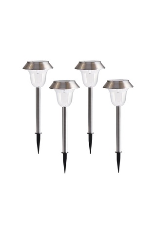 Paket Güneş Bahçe Işıkları Açık Paslanmaz Çelik Beyaz Led Yol Lambası Bahçe Dekorasyonu Peyzaj Aydınlatması Veranda, Çim, Bahçe Yürüyüş Yolu İçin Çok Renkli