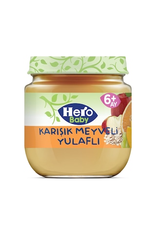Hero Baby Karışık Meyveli Yulaflı 6+ Ay Kavanoz Maması 125 G