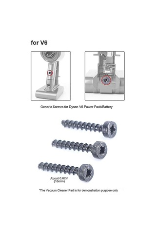 Konesam V6 V7 V8 V10 V11 Elektrikli Süpürgeler İçin 3 Adet Metal Gri Vida Seti Sv09 Sv10 Sv11 Sv12 Sv14 Batarya Uyumlu