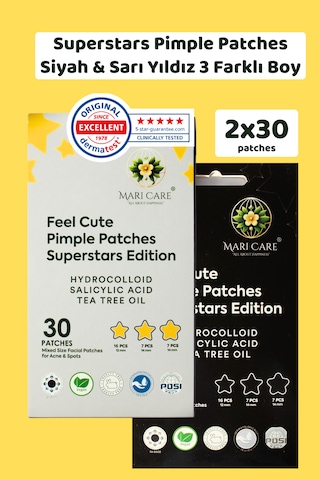 Mari Care Feel Cute Pimple Patches 2'li Avantajlı Set 60 Adet