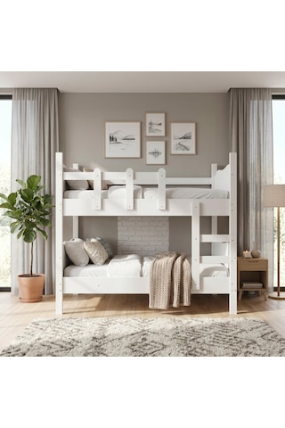 Cozy Merdivenli Ayrılabilen Ranza 90x190cm %100 Mdf 190 x 90