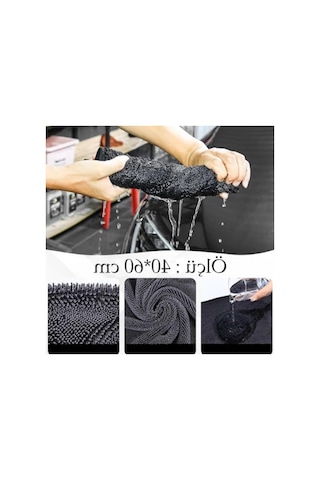 Mikrofiber Oto Kurulama Bezi, 40x60 Cm, Yüksek Emicilik, Çizmez, Dayanıklı