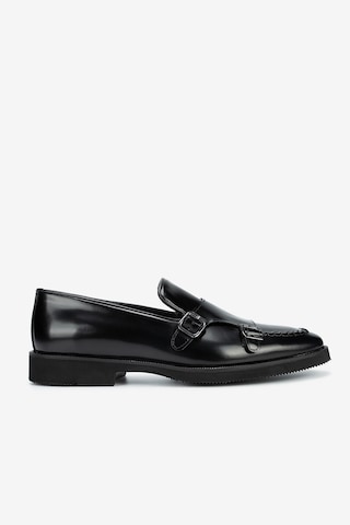 Lofer Erkek Açma Deri Eva Tabanlı Tokalı Klasik Loafer Siyah Lfr-p2750 Acma