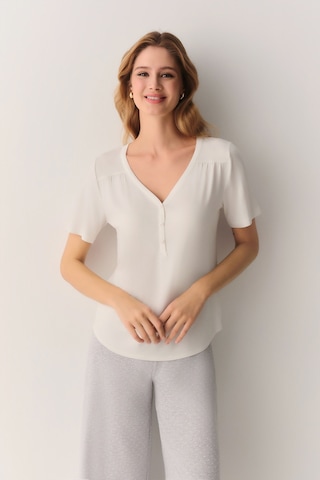 Suwen Pointella Kapri Pijama Takımı Sh26622659964 Gri Melanj