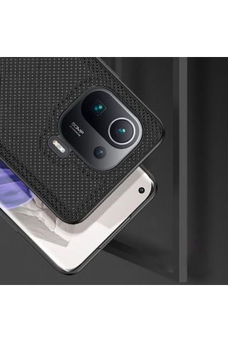 Dux Ducis Fino Serisi Xiaomi Mi 11 Pro Kilif Premium Kumas 305111124 - Renk / Gri
