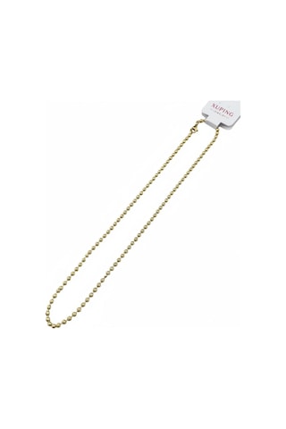 Dorika Top Zincir Kolye 45 Cm - Gold Renk - Paslanmaz Çelik Çok Renkli