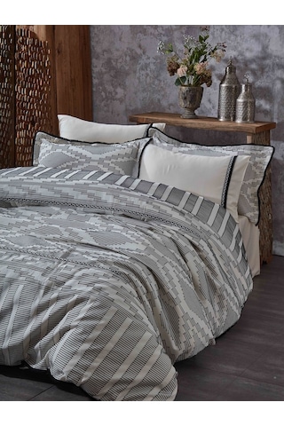 Ecocotton Colossae Çift Kişilik Nevresim Takımı Siyah 200x220 Cm Siyah