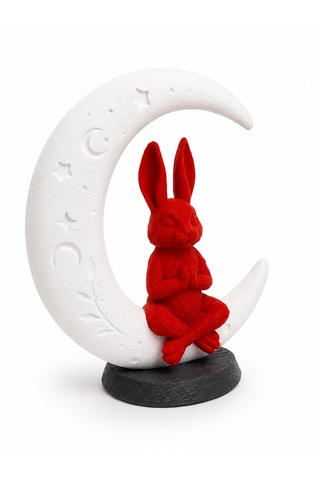 Zen Tavşanı 15cm Dekoratif Biblo 3d Baskı