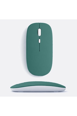 Apple Uyumlu MacBook iPad Bluetooth Şarjlı Mouse Usb Dongle Şarj Kablosu Dahil Sessiz İnce Ve Taşınabilir 13513