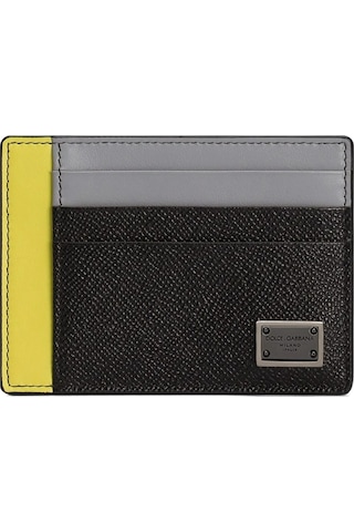Dolce & Gabbana Dauphine Colered Card Holder Siyah - Sarı