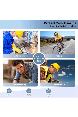 İşyerinde Kullanım İçin Kulak Tıkacı Bluetooth Kulaklık, İşitme Koruması, İnşaat Alanı Ve Gürültülü Ortamlar İçin Uygundur