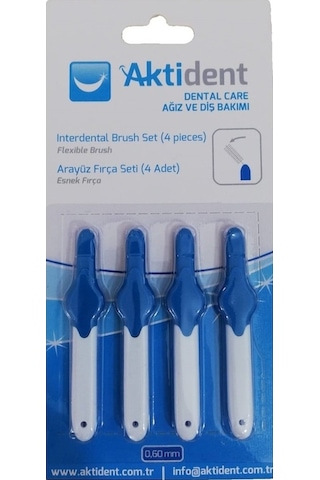 Aktident Arayüz Fırça Seti 0.60 MM 4'lü
