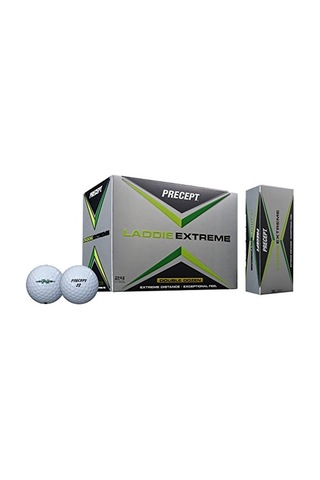 Precept Laddie Extreme Golf Topları, 24'lü Paket, Beyaz, 2017 Açık Altın