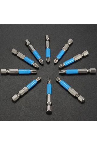 Geeroyoo 10 Parça Manyetik Ph2 Tornavida Uçları, Kaymaz Ve Dayanıklı Profesyonel El Aletleri İçin