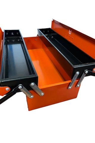 Katlanır 3 Gözlü Metal Takım Çantası 51 Cm 51 Cm