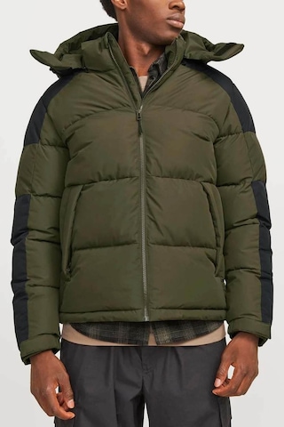 Jack & Jones Jcoaero Erkek Şişme Mont Yeşil