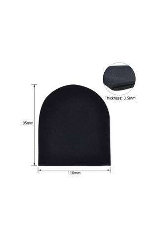 Xindoker Tek Kullanimli Siyah Mikrofon Fosforlu Koruyucu Kılıfı - Ktv U Tipi Konik Mikrofonlar İçin Rüzgar Ve Gürültü Engelleyici