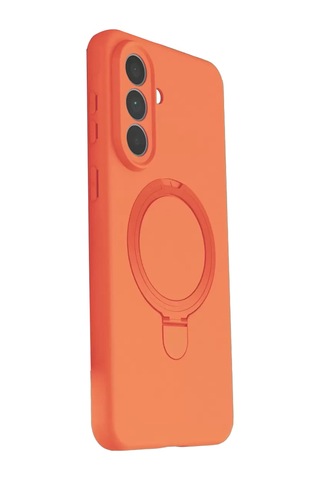 Samsung Galaxy A57 5g Regal Magsafe Standlı Kapak - Turuncu renkli
