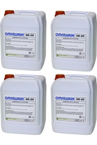 Omniwash Sd-20 Çamaşır Suyu Extra 5000ml 4 Adet 4'lü Set