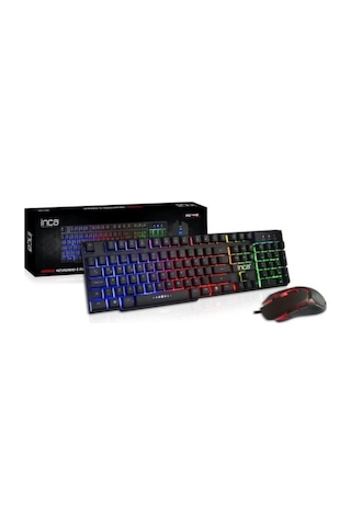 Inca IKG-448 Rainbow Efect Mekanik Hisli Gaming Q Klavye Mouse Set