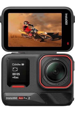 Insta360 Ace Pro 2 Motosiklet Kiti Aksiyon Kamerası Siyah