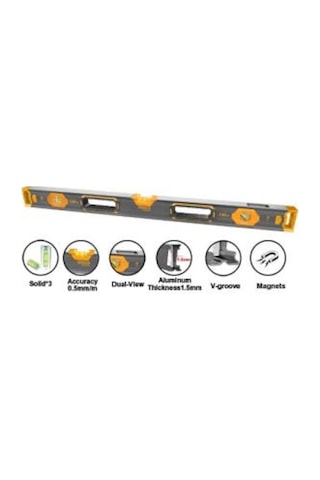 Ingco HSL68120 Güçlü Mıknatıslı Su Terazisi 120 CM