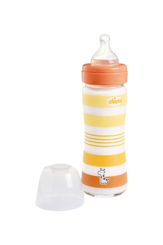 Chicco Wellbeing Yavaş Akış Gri Cam Biberon 240 Ml 0+ Ay CHI-2872130000
