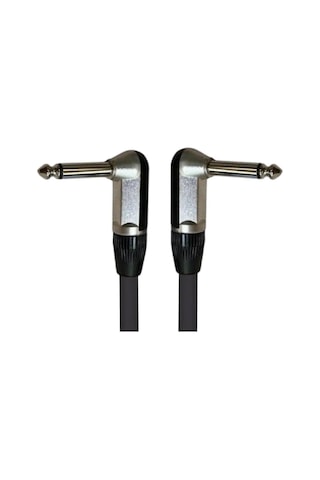 Pedal Bağlantı Kablosu Efekt Pedal Ara Kablosu Siyah Çift Jaklı L/l 3 Adet